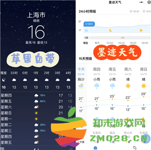 墨迹天气和苹果自带的天气哪个准 墨迹天气和苹果自带天气不一样吗 墨迹天气和苹果自带的天气哪个准 墨迹天气和苹果自带天气不一样吗