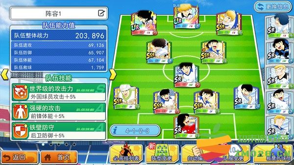 队长小翼最强十一人队伍属性 队长小翼最强十一人队伍属性