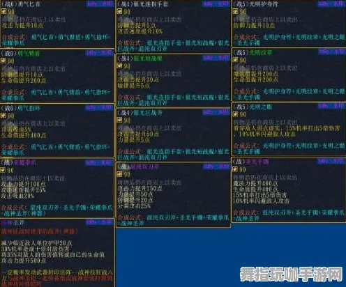 实时更新-0428-装备合成指南-微信小程序-开放世界RPG 实时更新-0428-装备合成指南-微信小程序-开放世界RPG