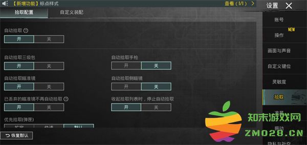 pubg和平精英亚服键位设置教程