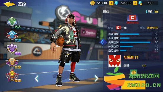 热血街篮五大位置介绍