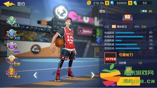 热血街篮五大位置介绍