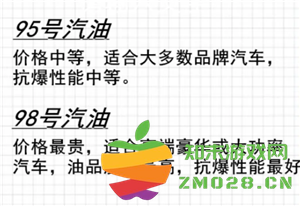 98号油适合哪些类型的汽车使用？98号油和95号油之间的主要区别是什么？