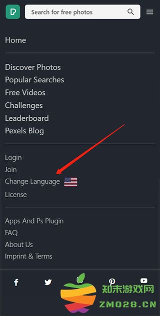 pexels调成中文的教程