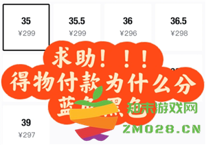 得物付款时蓝色和黑色的具体区别是什么 哪种颜色所代表的产品更具保真性