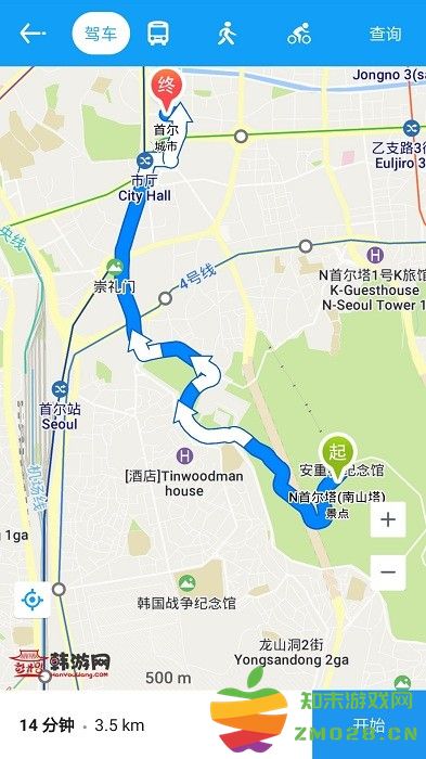 韩游网地图中文版 v3.0.1 安卓版 2