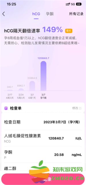 美柚记录hcg孕酮在哪看 美柚记录hcg翻倍怎么看