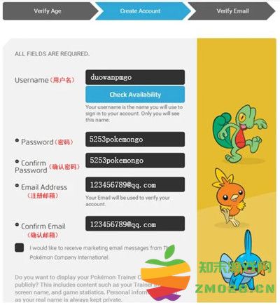 pokemongo注册教程