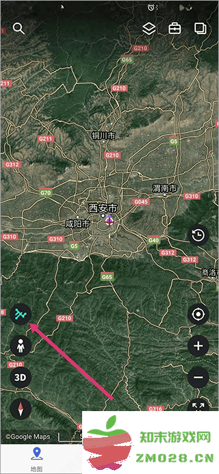 新知卫星地图app如何使用