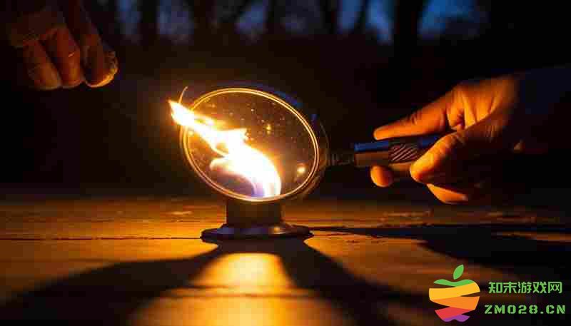 漫漫长夜晴天放大镜高效点火技巧解析