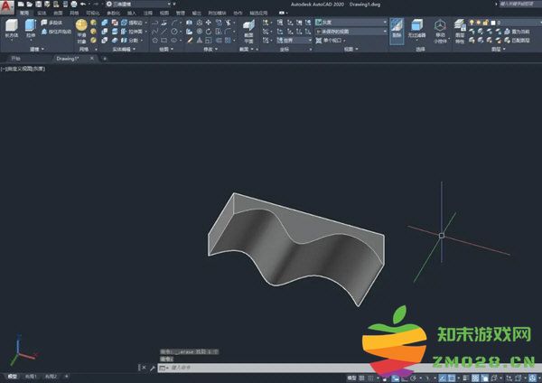 AutoCAD2020怎么使用曲面切割一个实体